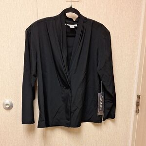 Alexandria Black Draped Top